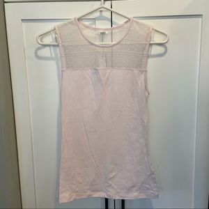 NWT Garage Baby Pink Mesh Tank